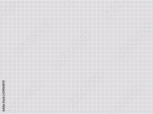 Graph paper,grid paper texture, grid sheet, abstract grid line, white straight lines on gray background, Illustration business office and the bathroom wall.