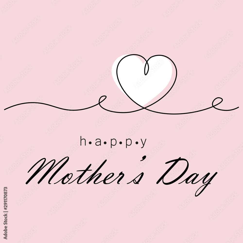 Mother's day background, vector illustration