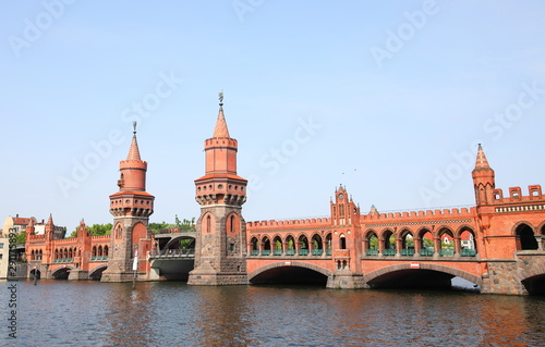 Oberbaum bridge historical architecture Berlin Germany