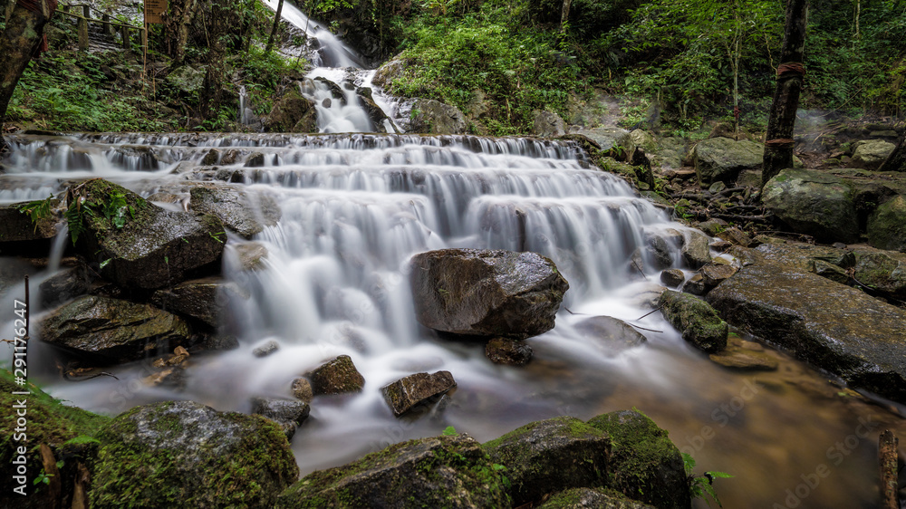  Exotic Natural Rock Cliff Waterfall