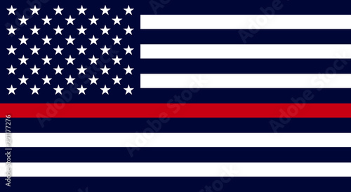 USA firefighter flag