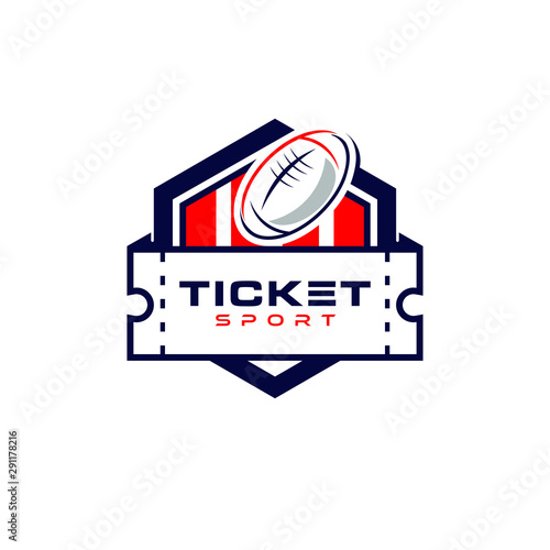 ticket logo fun badge sale sport show design template