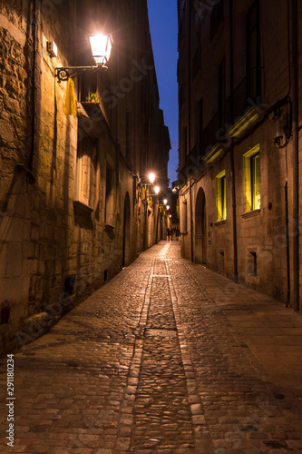 Historic center and Jewish quarter of Girona  Spain   one of the best preserved neighborhoods in Spain and Europe.