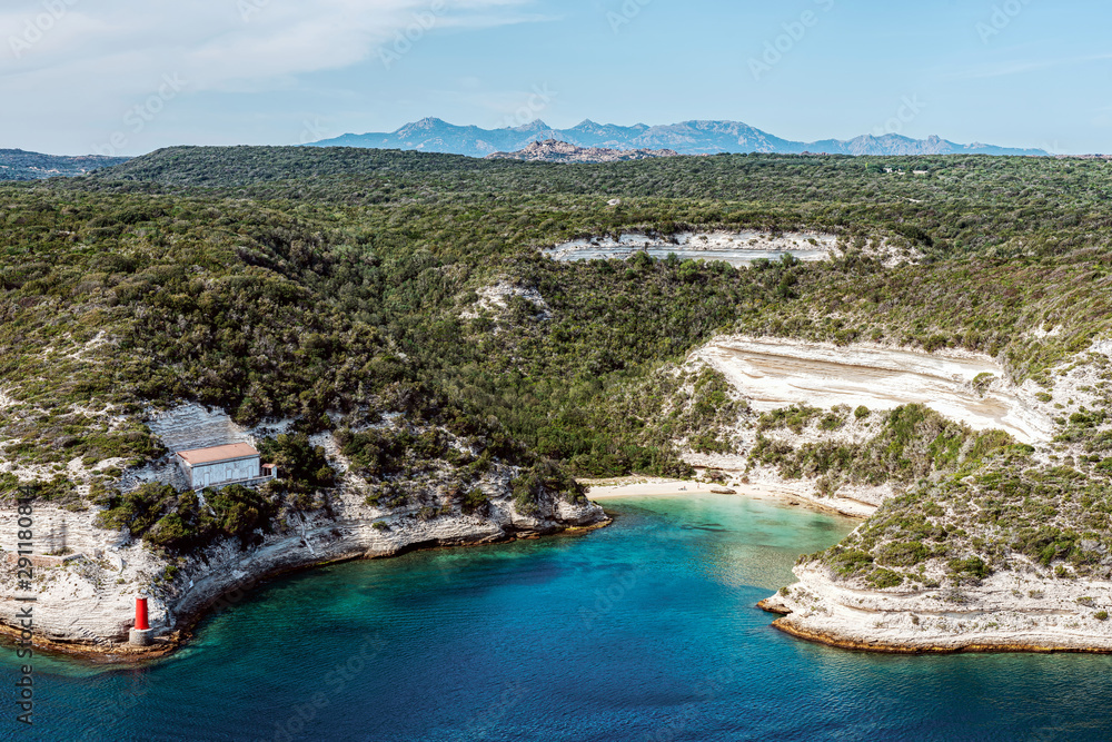 Landscape near Bonifacio, Corsica, France.