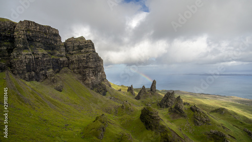 Rainbow at the Old Man of Storr Scotland