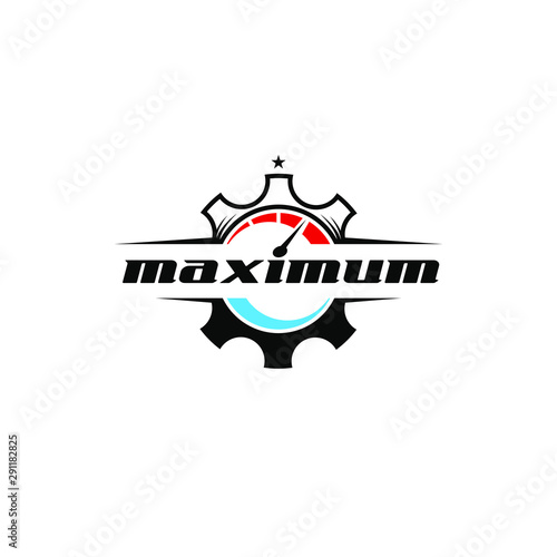 Sport Speedometer Flat Illustration Graphic Element