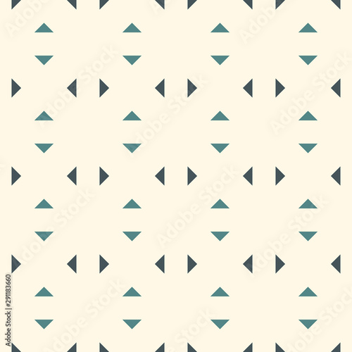 Repeated mini triangles minimalist background. Simple abstract wallpaper. Seamless pattern with geometric figures.