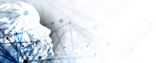 Conceptual technology illustration of artificial intelligence