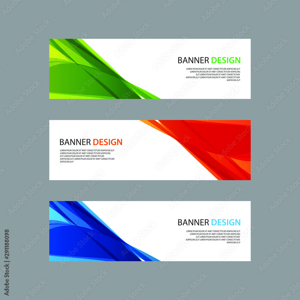 Fototapeta premium Vector Abstract design banner web template