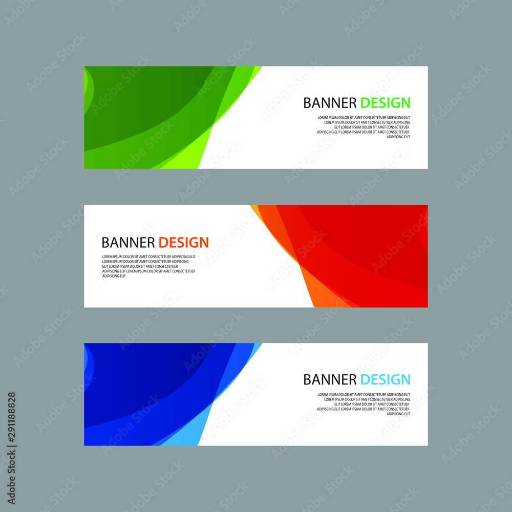 Fototapeta premium Vector Abstract design banner web template