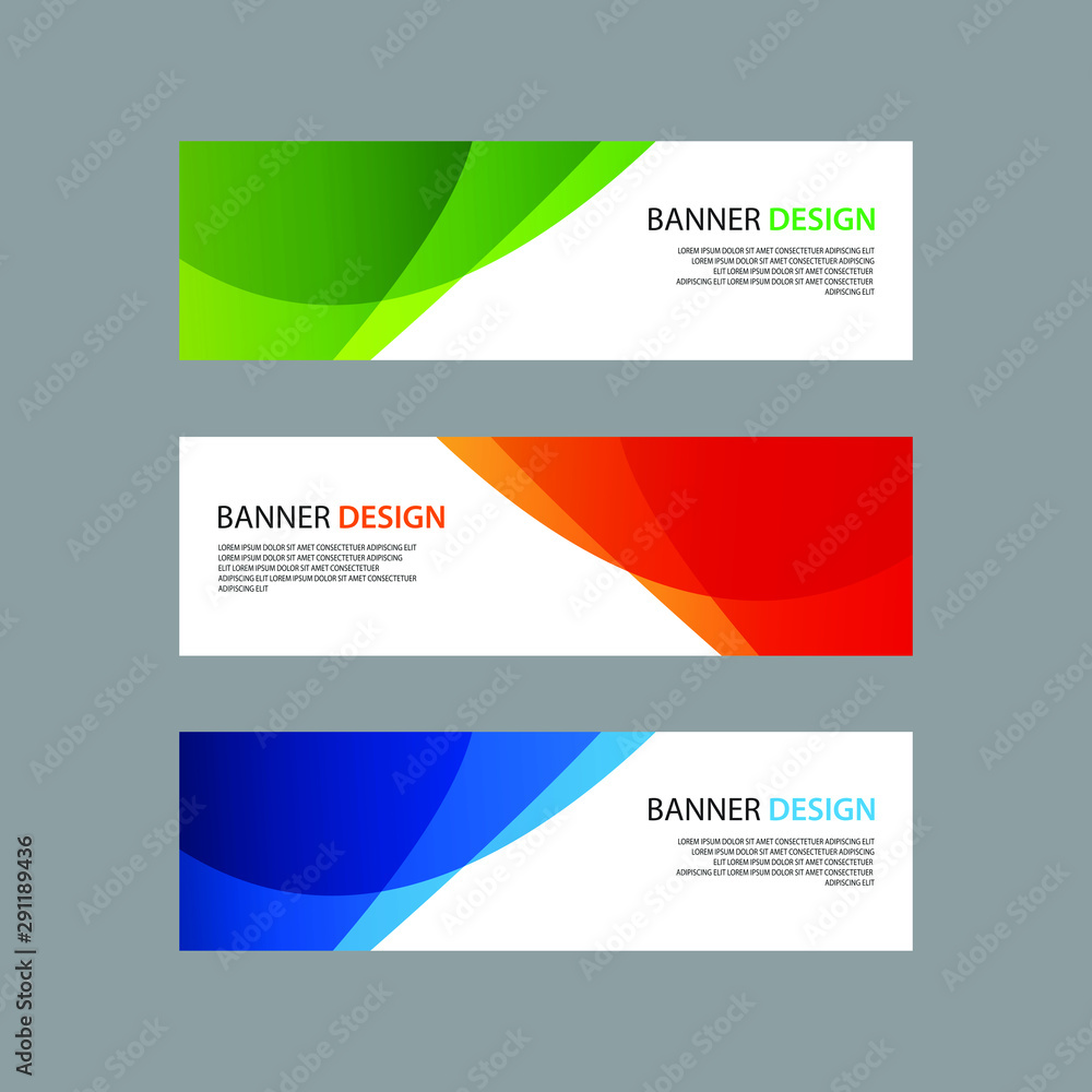 Vector Abstract design banner web template Vector Abstract design banner web template