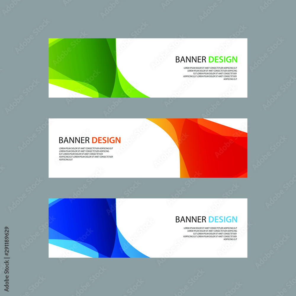 Fototapeta premium Vector Abstract design banner web template