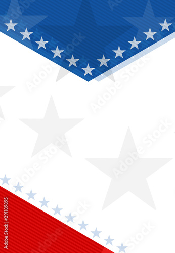 USA background. American style background with USA flag elements.