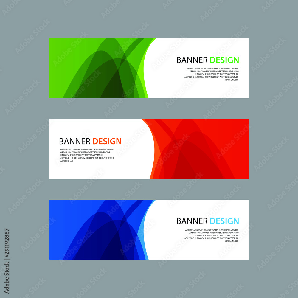 Vector Abstract design banner web template Vector Abstract design banner web template