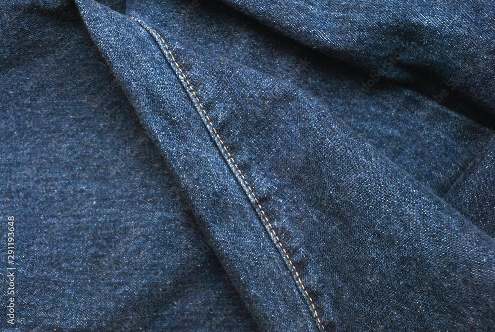 Naklejka premium Dżinsowa. Tło dżinsy. Denim Jeans Tekstura Lub Tło Denim Jeans Niebieski Denim Wzór.