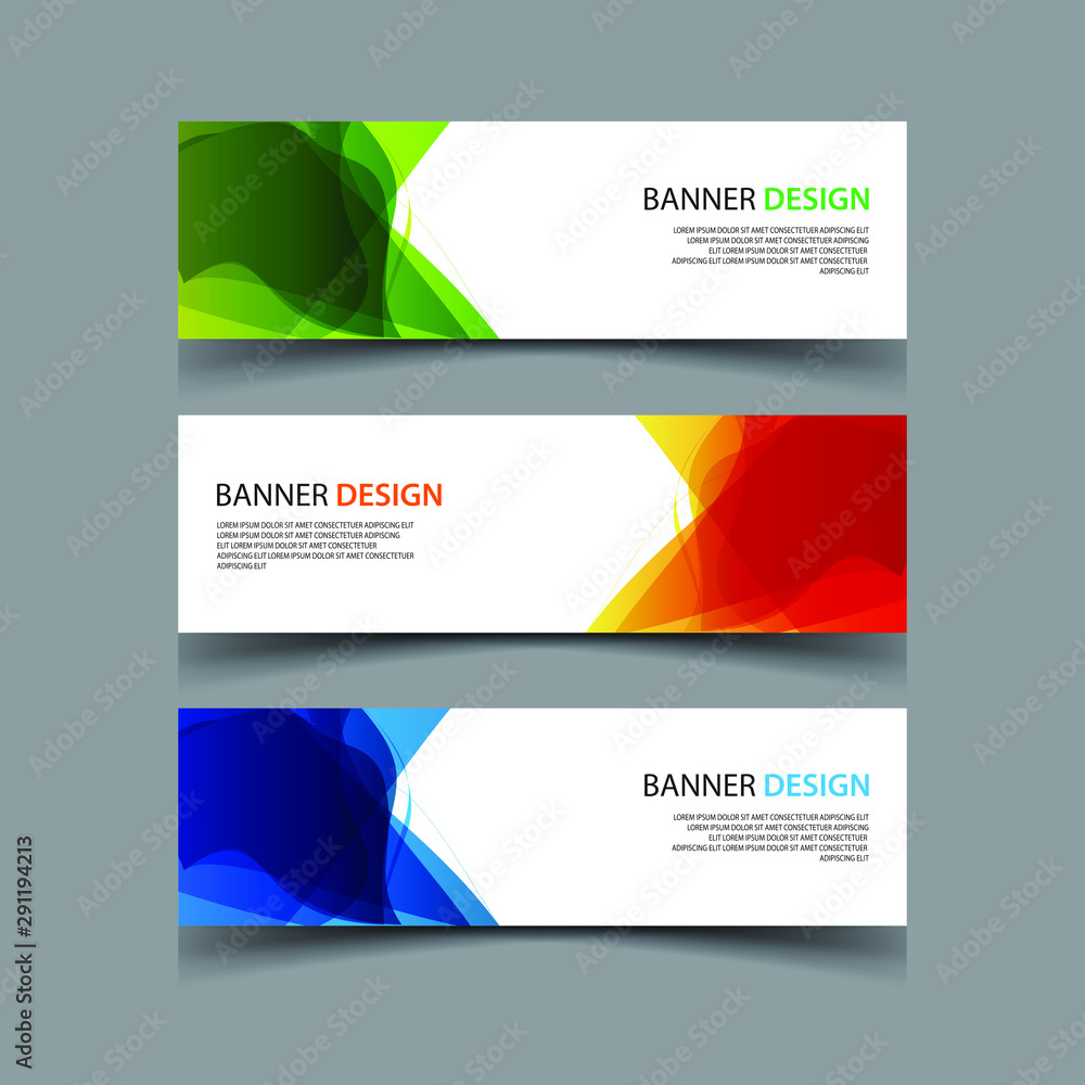 Fototapeta premium Vector Abstract design banner web template