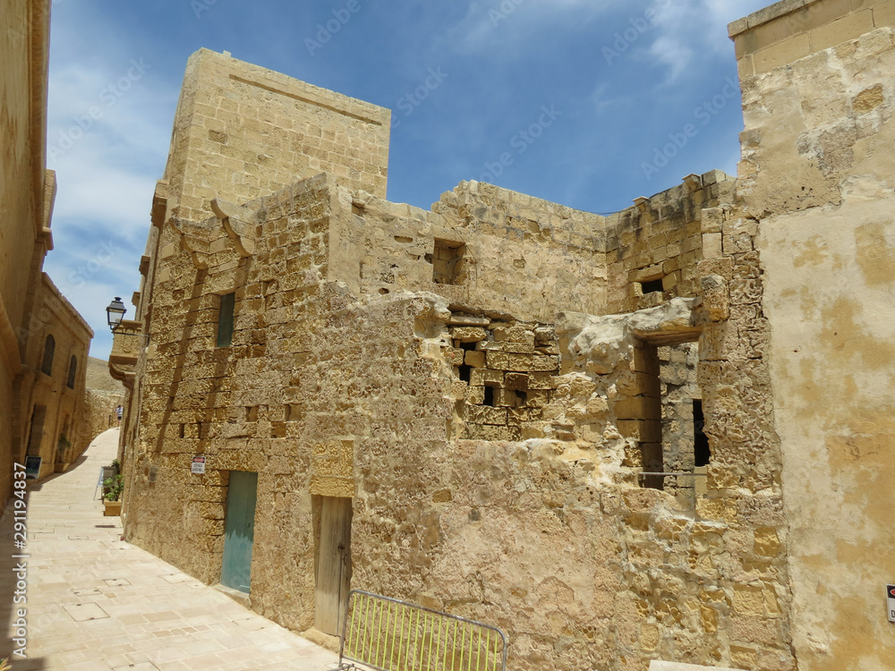 ruins of the forified old city of Victoria ruins of the forified old city of Victoria