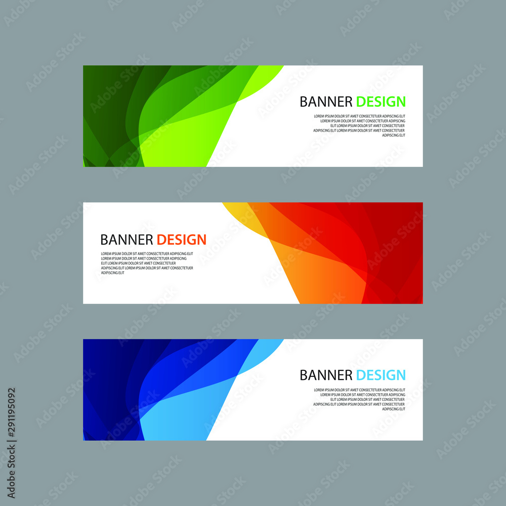 Fototapeta premium Vector Abstract design banner web template