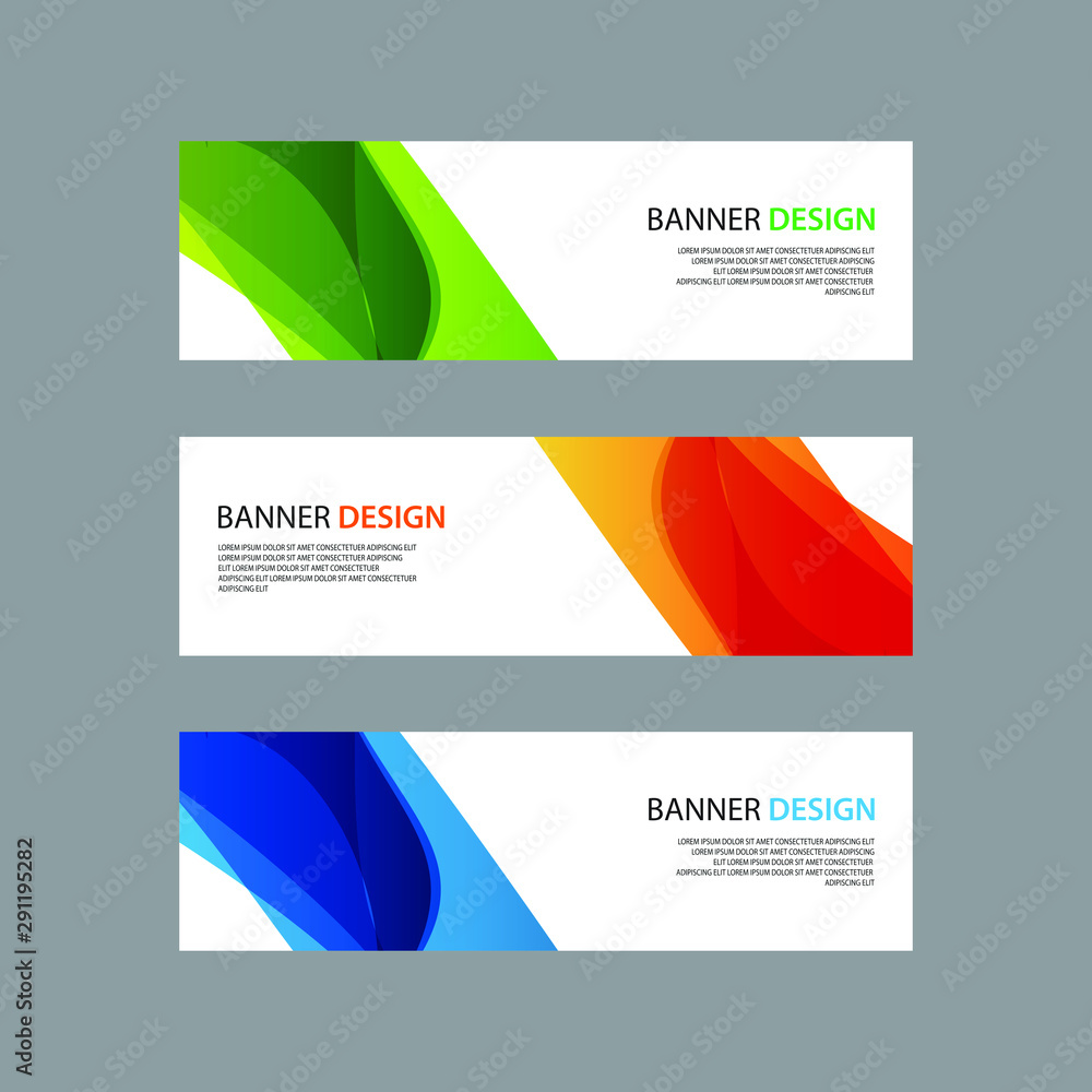 Fototapeta premium Vector Abstract design banner web template