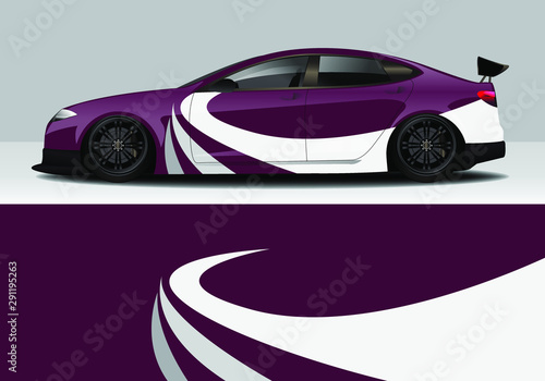 car wrap modern abstract vector design