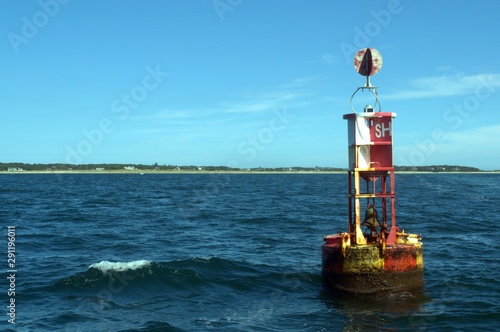 Buoy Floating around Monomoy Island, Chatham MA Cape Cod photo