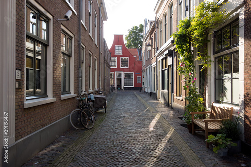 Malerische Gasse in Haarlem  Holland