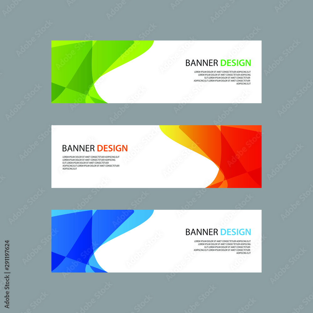 Fototapeta premium Vector Abstract design banner web template