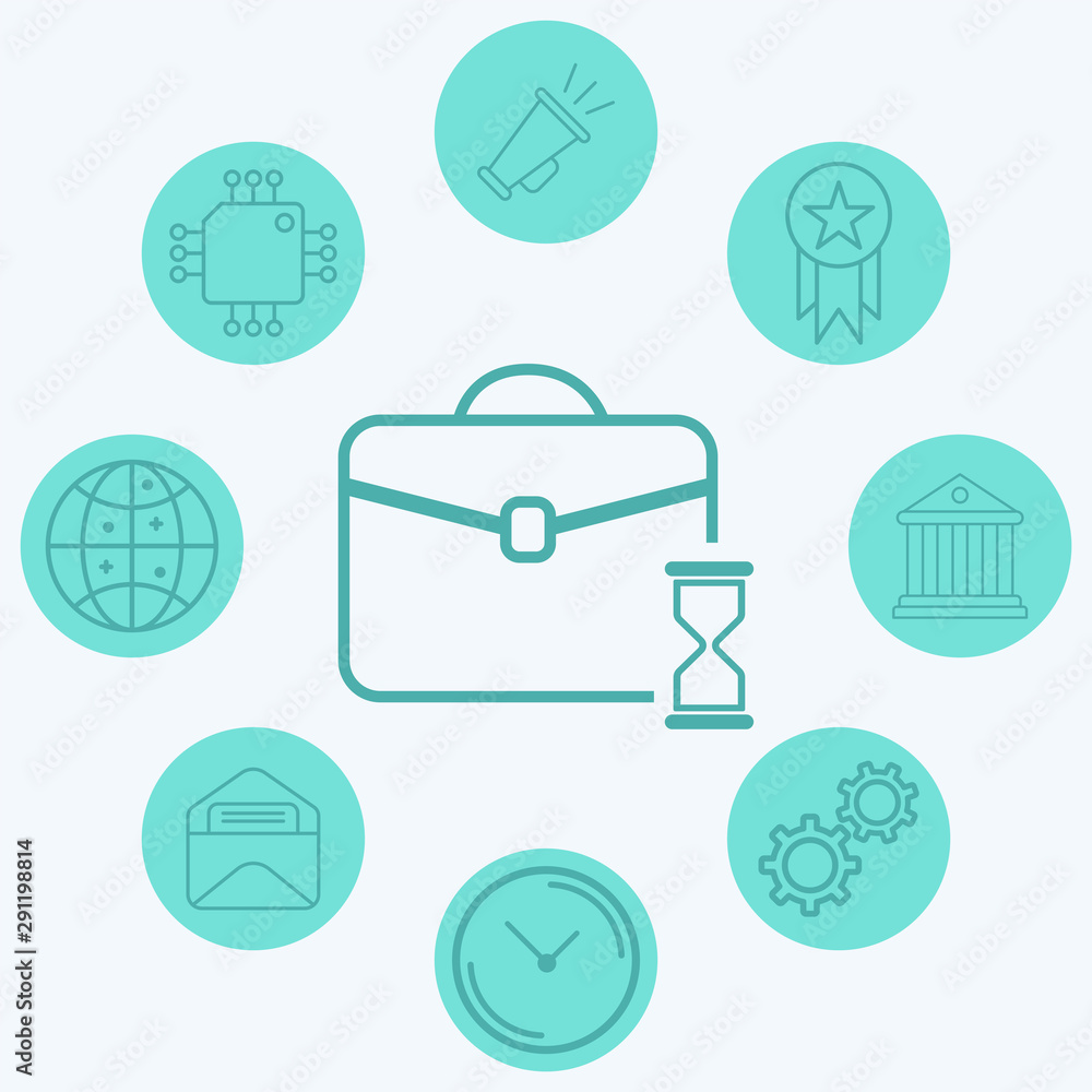Briefcase vector icon sign symbol Briefcase vector icon sign symbol