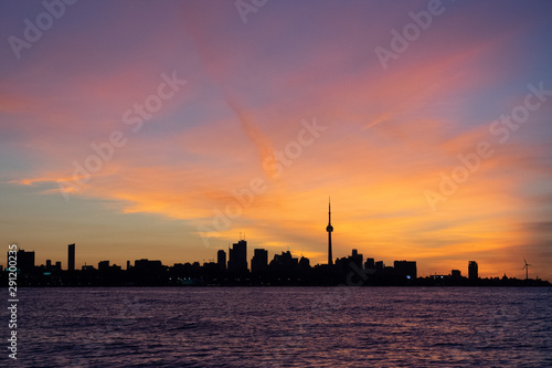 Canvas Print Toronto Skyline at sunrise