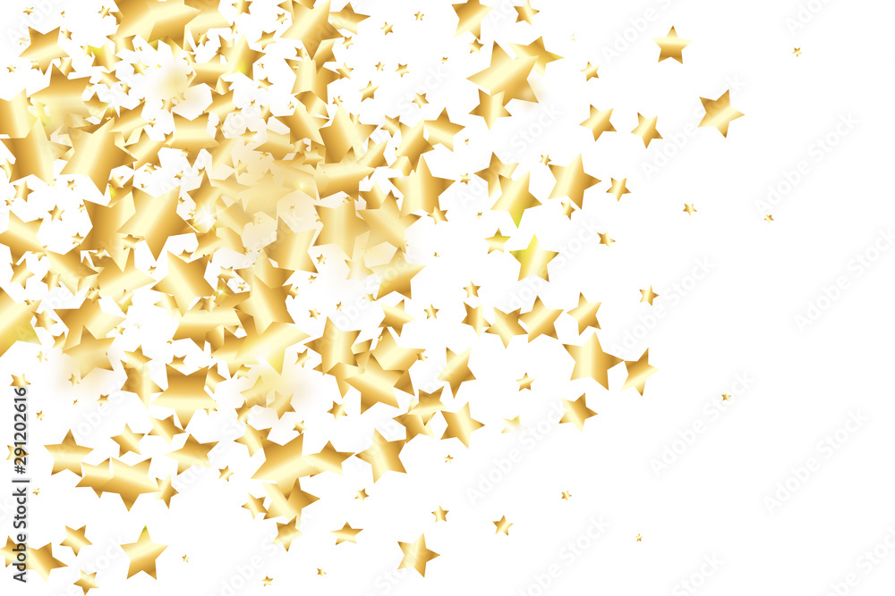 Star falling confetti background. Star falling confetti background.