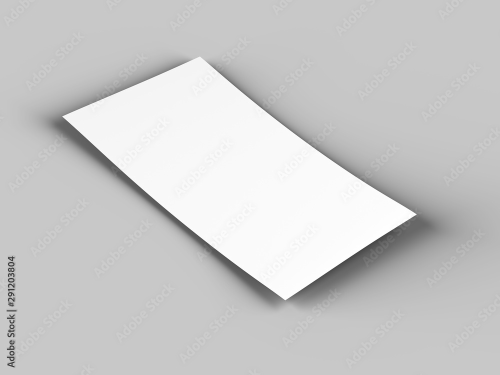 Empty paper sheet in A4 format - 3d illustration Empty paper sheet in A4 format - 3d illustration