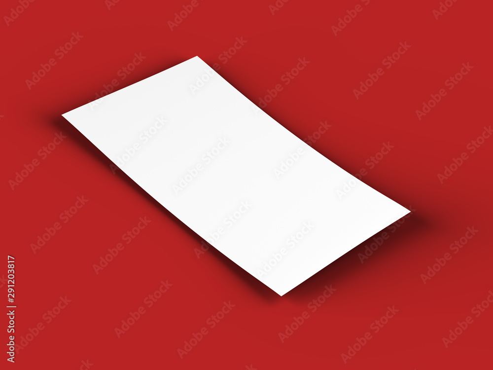 Empty paper sheet in A4 format - 3d illustration Empty paper sheet in A4 format - 3d illustration