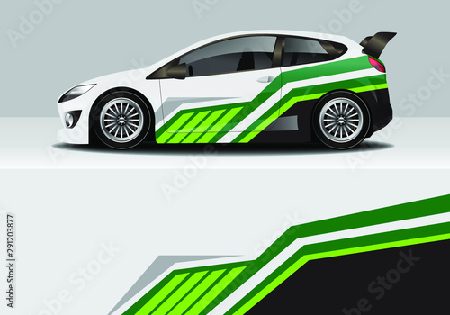 car wrap abstract modern shapes