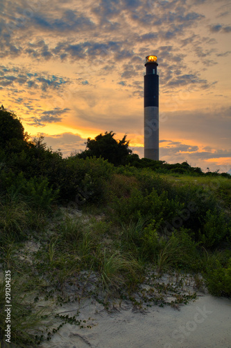 Oak Island Lighthouse Sunset