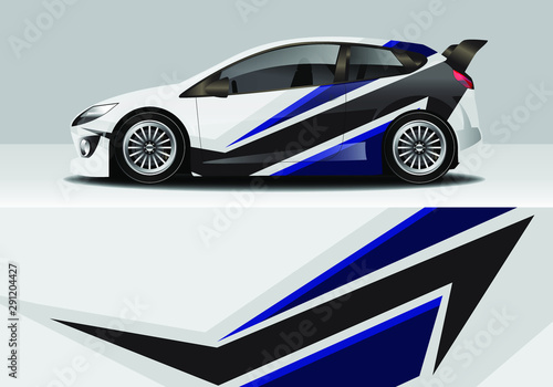 car wrap abstract modern shapes