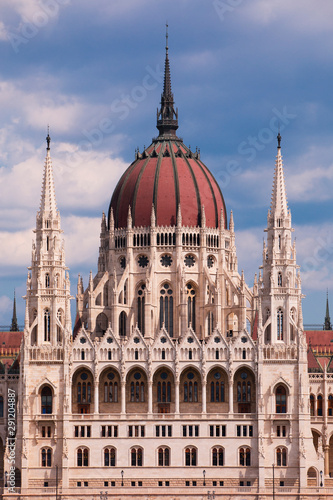 Budapest Hungary Parliament facade photo 