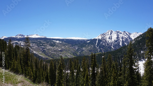 Snow Capped Mountains with Valley