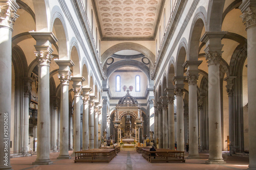Fototapeta Naklejka Na Ścianę i Meble -  Italia, Firenze, chiesa di Santo Spirito