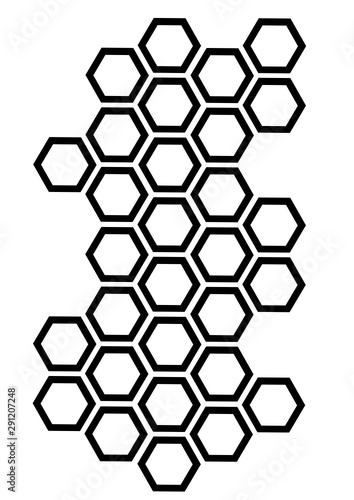 Sechseckmuster Waben Hexagon Vektor Grafik