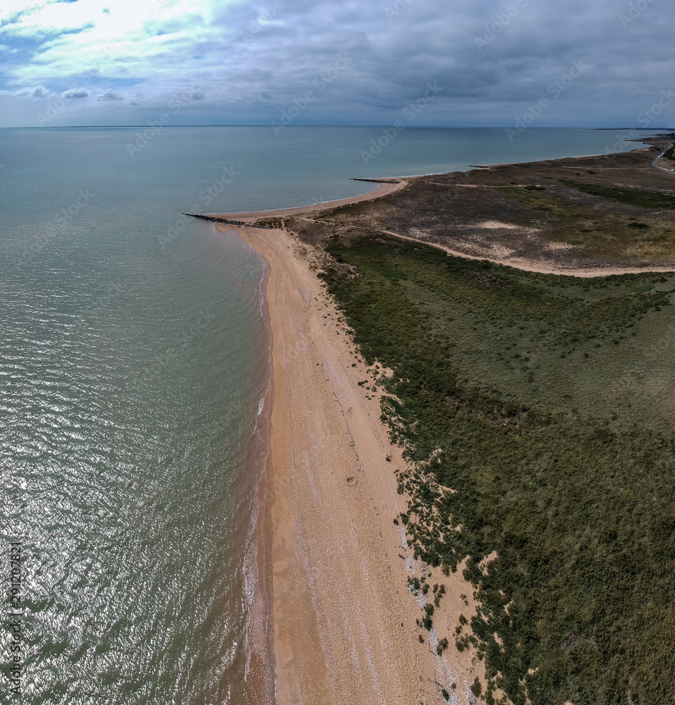 L'Aiguillon sur mer (Vendée, France) - Vue aérienne de la pointe de l'Aiguillon L'Aiguillon sur mer (Vendée, France) - Vue aérienne de la pointe de l'Aiguillon
