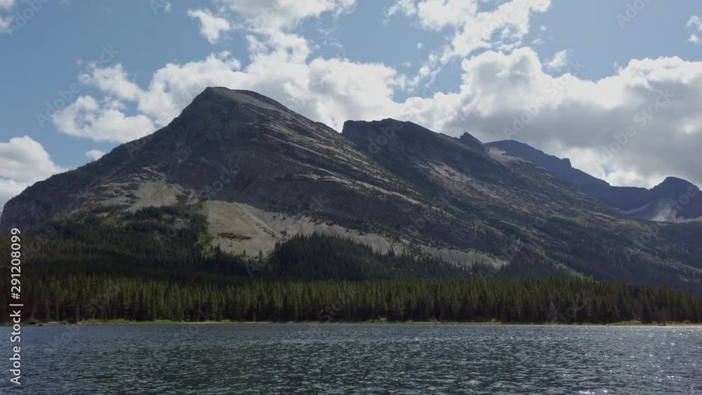 Beautiful landscape of Swiftcurrent Lake in the Many Glacier area of the famous Glacier National Park Beautiful landscape of Swiftcurrent Lake in the Many Glacier area of the famous Glacier National Park
