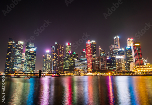 シンガポール　マリーナベイ　夜景 © oben901