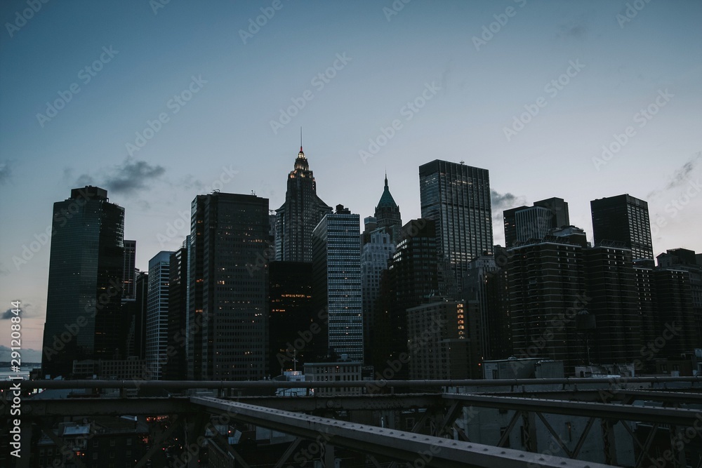 Naklejka premium Skyline Nueva York