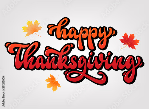 Happy Thanksgiving greeting card design