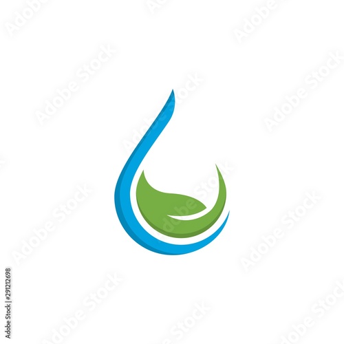 Set of abstract water drops symbols,logo template