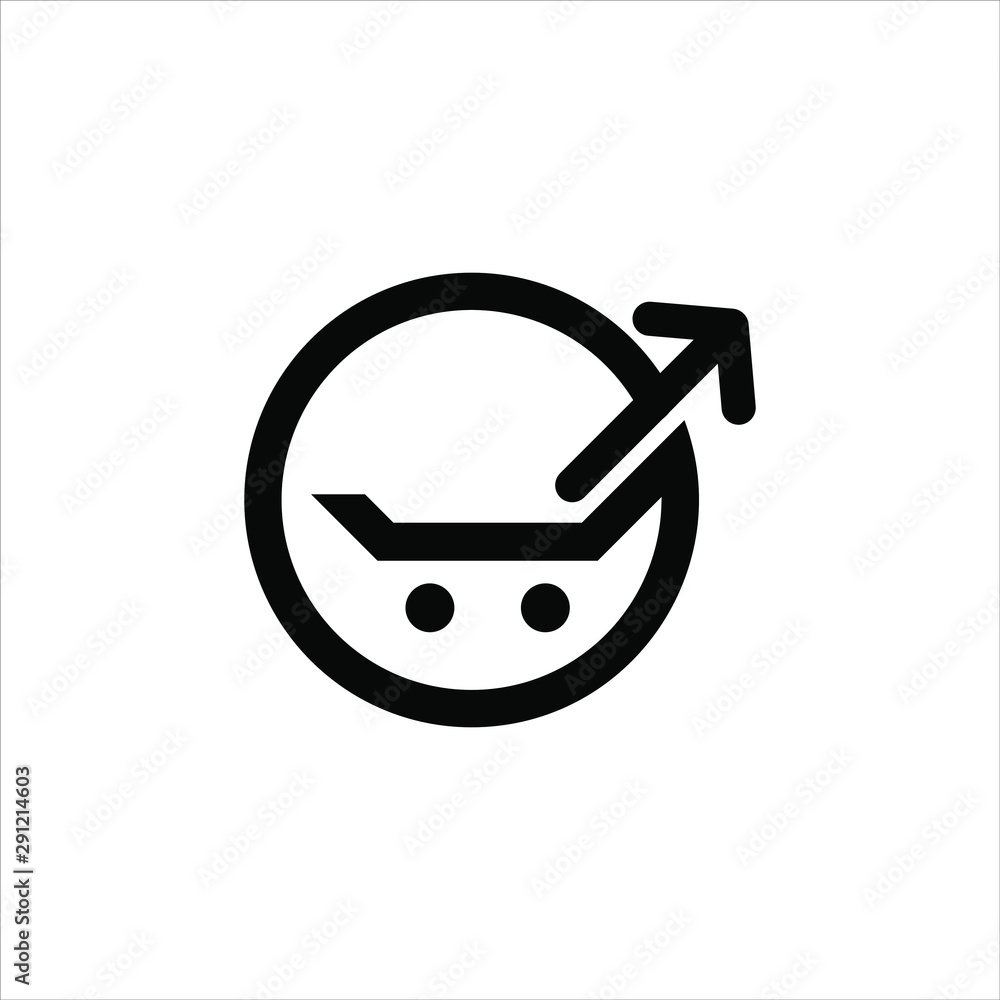 simple black icon or illustration of profit retail online shop logo design simple black icon or illustration of profit retail online shop logo design