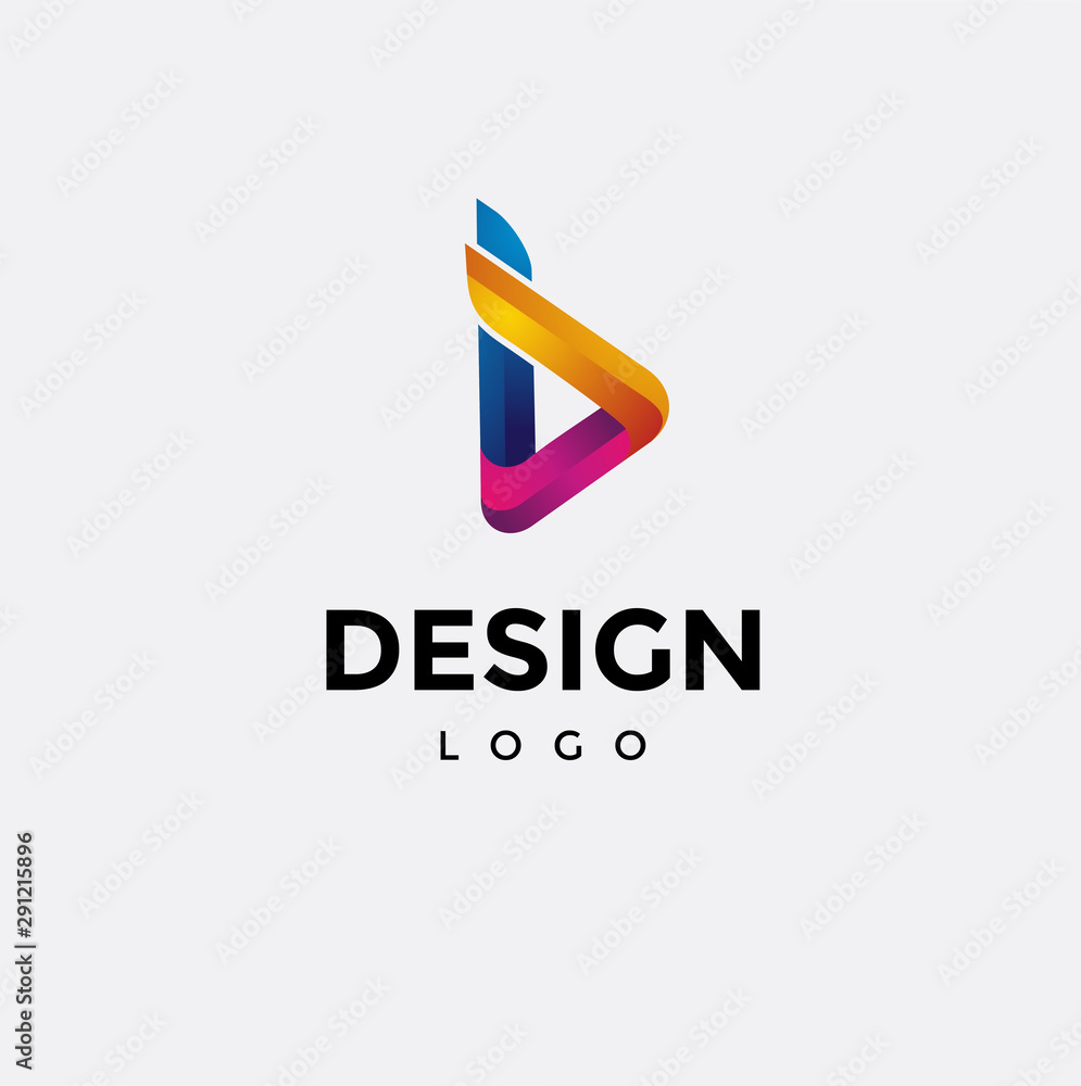 Vector logo design, initials b Vector logo design, initials b