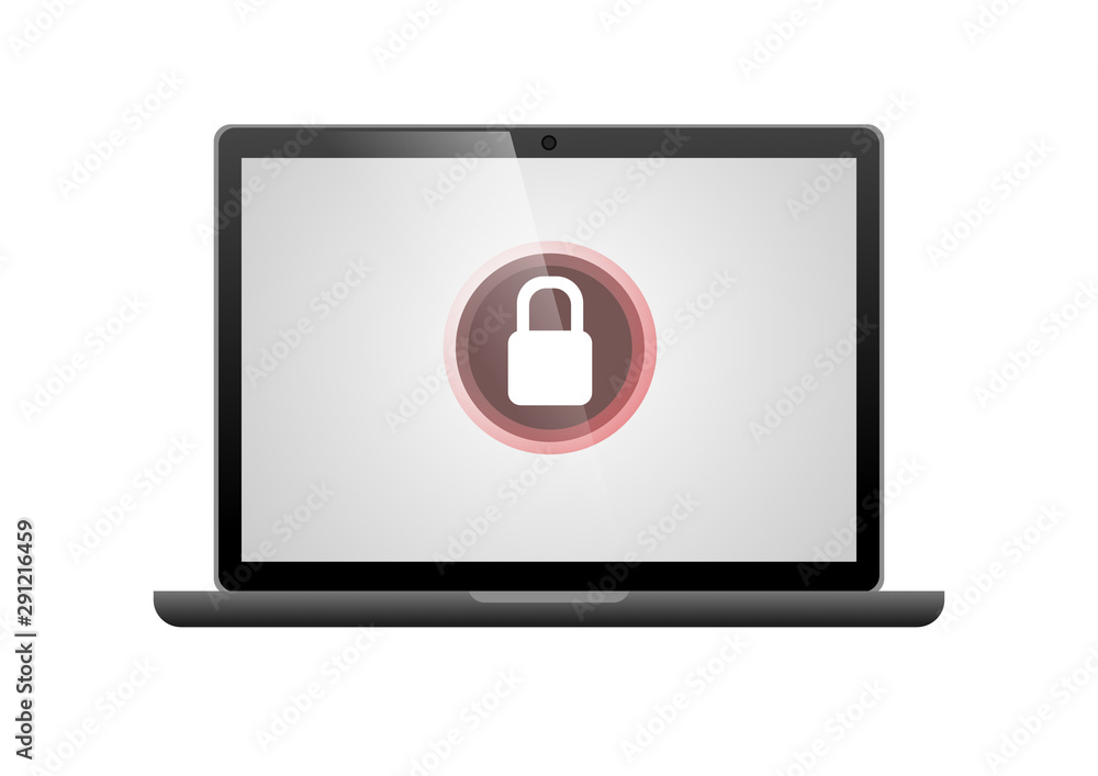 Laptop - Gesichert - Farbschema 02 Laptop - Gesichert - Farbschema 02