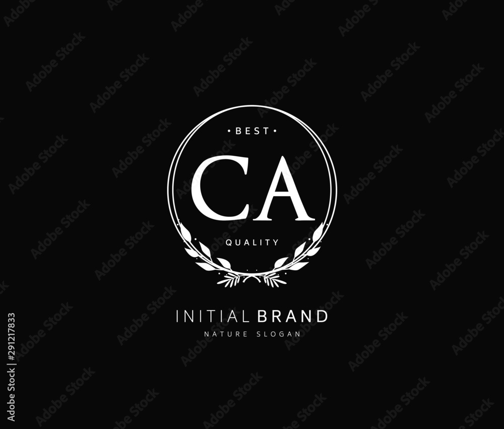 C A CA Beauty vector initial logo, handwriting logo of initial signature, wedding, fashion, jewerly, boutique, floral and botanical with creative template for any company or business. C A CA Beauty vector initial logo, handwriting logo of initial signature, wedding, fashion, jewerly, boutique, floral and botanical with creative template for any company or business.