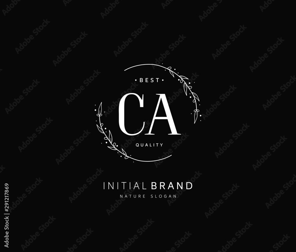 C A CA Beauty vector initial logo, handwriting logo of initial signature, wedding, fashion, jewerly, boutique, floral and botanical with creative template for any company or business. C A CA Beauty vector initial logo, handwriting logo of initial signature, wedding, fashion, jewerly, boutique, floral and botanical with creative template for any company or business.